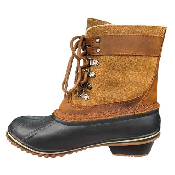 Sorel Women's Fancy Lace Brown Waterproof Snow Boot Size US 8 - Picture 2 of 10